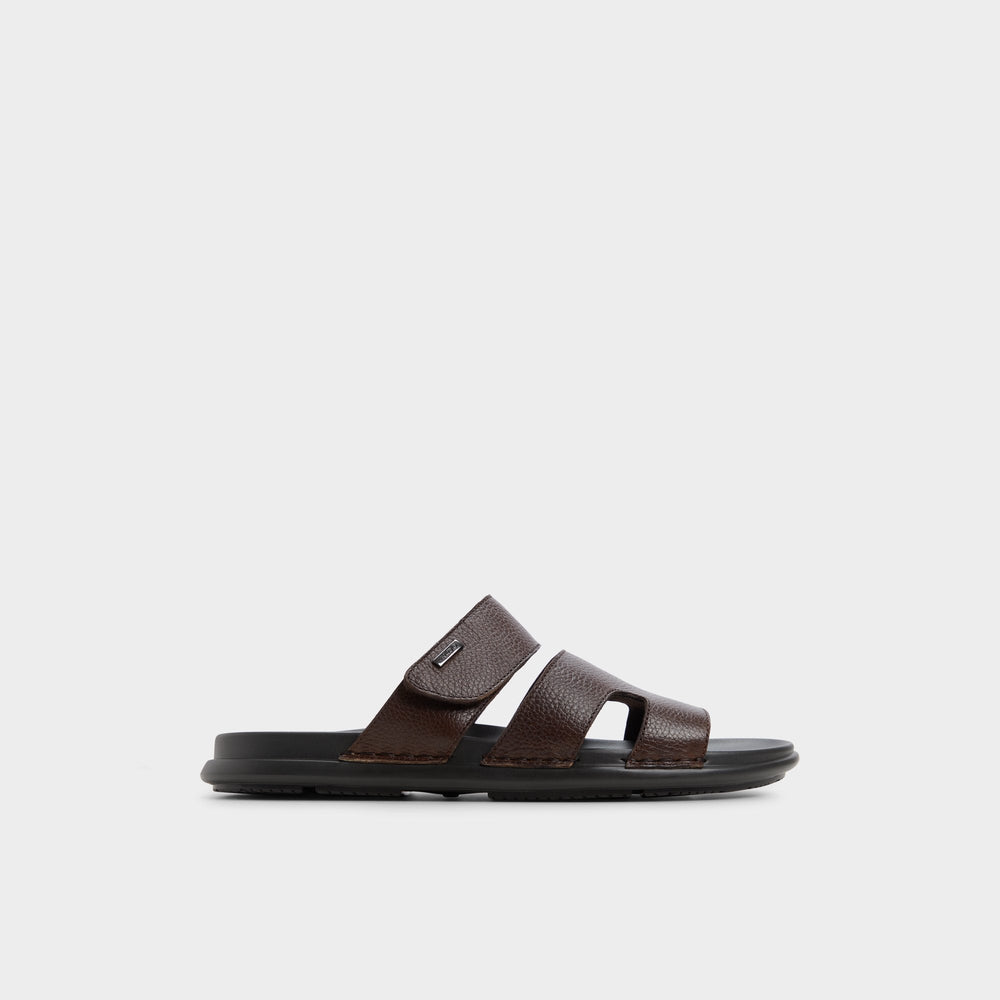 Dark Brown Windham Dark Brown Men's Sandals & Slides - Slide sandal | Aldo