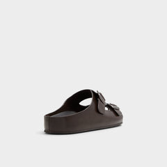 Dark Brown Kennebunk Dark Brown Men's Slides - Slide sandal | Aldo