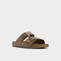 Light Brown Hideo Light Brown Men's Slides - Slide sandal | Aldo