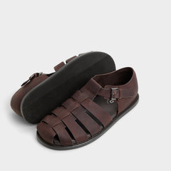 Brown Overflow Wildhaven Brown Overflow Men's Sandals & Slides - Flat sandal | Aldo