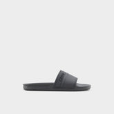 Black Dinmore Black Synthetic Rubber Men's Slides - Slide sandal | Aldo