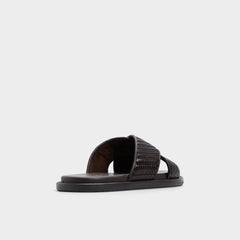 Dark Brown Tarik Dark Brown Men's Sandals & Slides - Slide sandal | Aldo