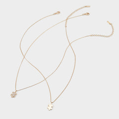 Gold/Clear Multi Besties Gold/Clear Multi Women's Necklaces - Gift set | Aldo