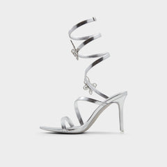 Silver Ocia in Silver - Stiletto strappy sandal | Aldo