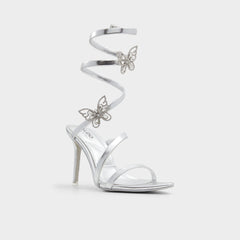 Silver Ocia in Silver - Stiletto strappy sandal | Aldo