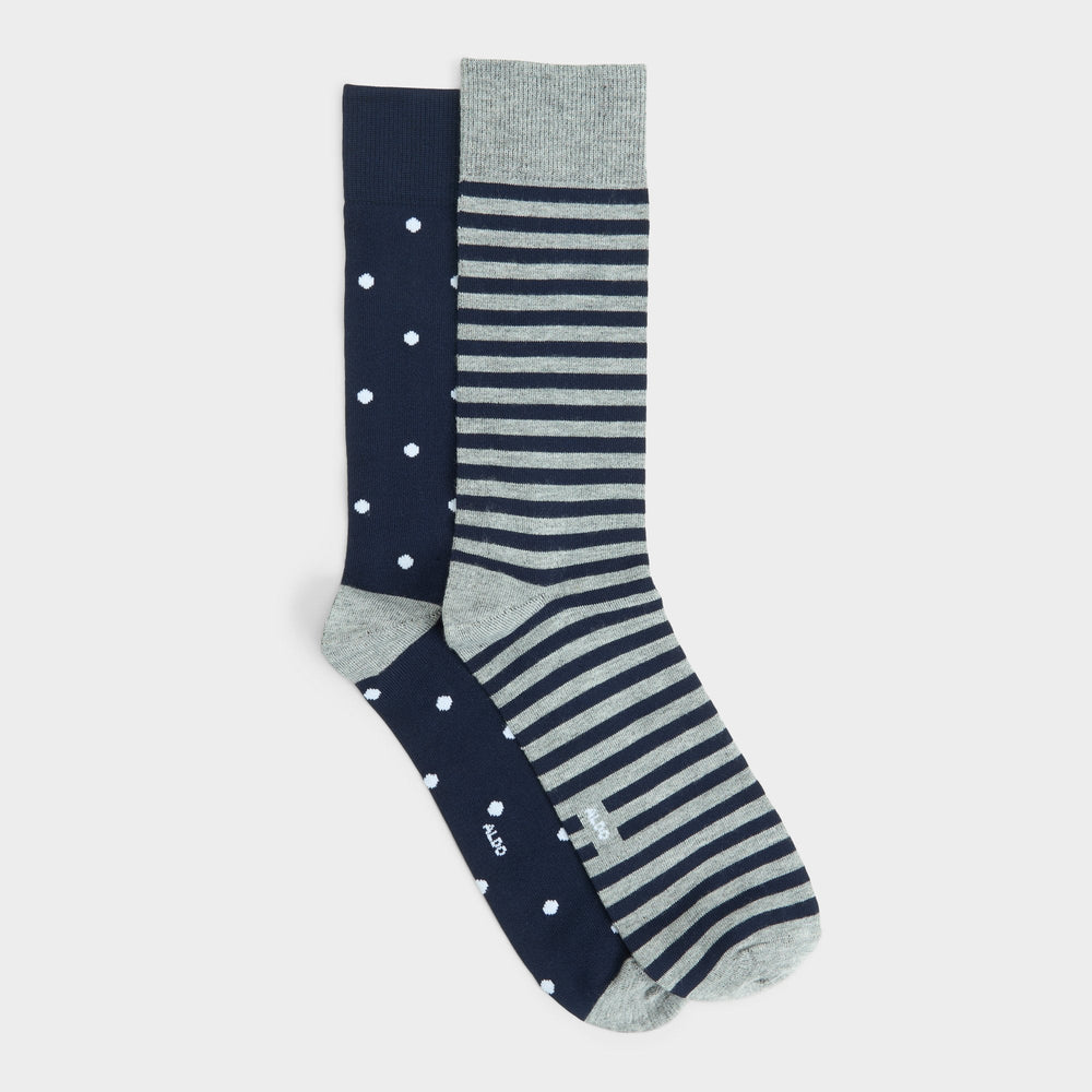Navy Dapperdots in Navy - Crew socks | Aldo