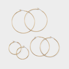 Gold Dailyhoops in Gold - Earring set | Aldo