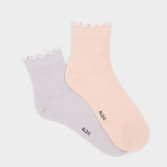 Light Purple Frilluxe Light Purple Women's Socks - Crew socks | Aldo