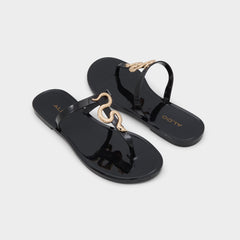 Black/Gold Multi Apanie in Black Gold Multi - Jelly sandal | Aldo