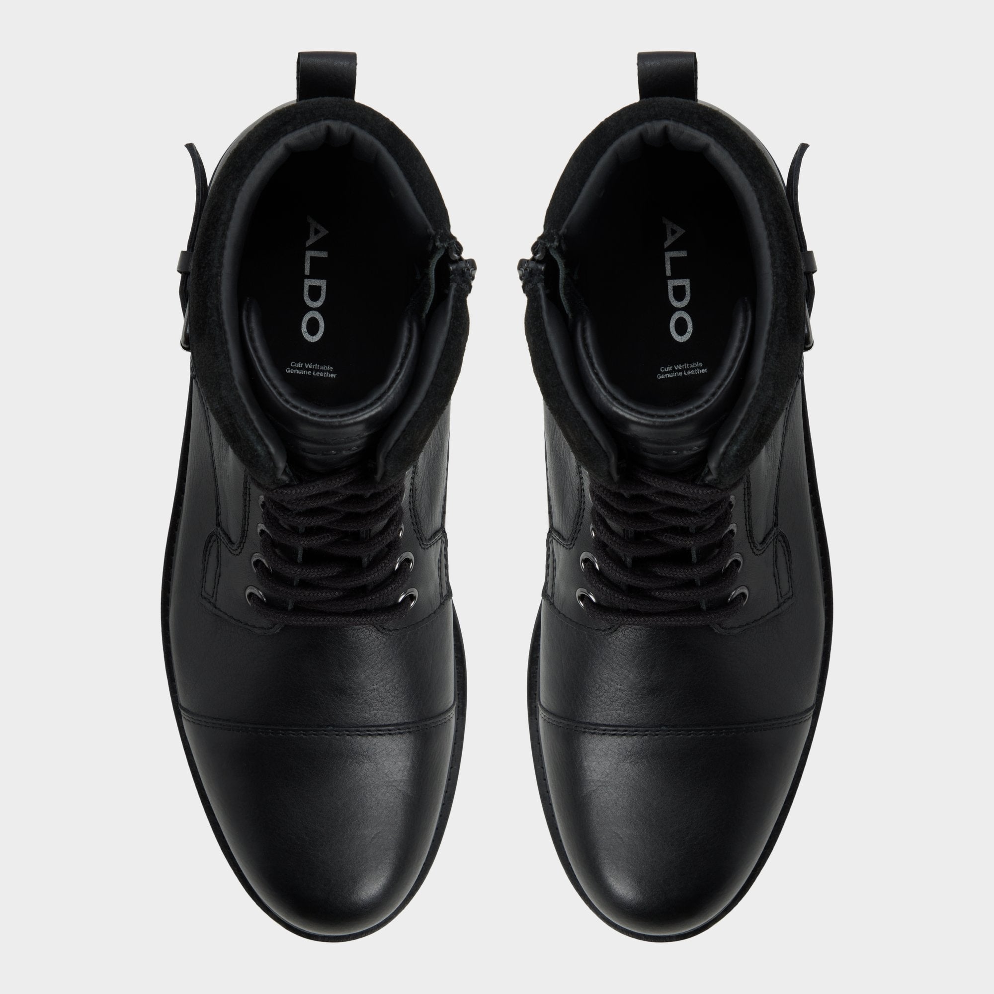 Black Quaid in Black - Lace-up boot | Aldo