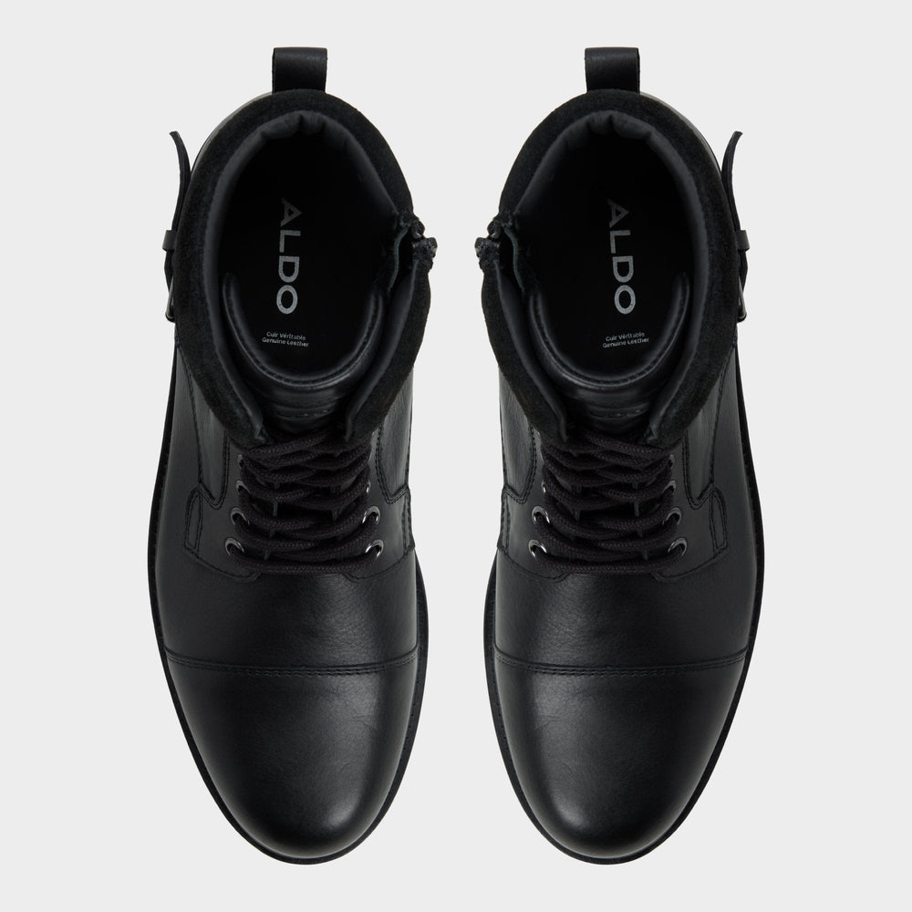 Black Quaid in Black - Lace-up boot | Aldo