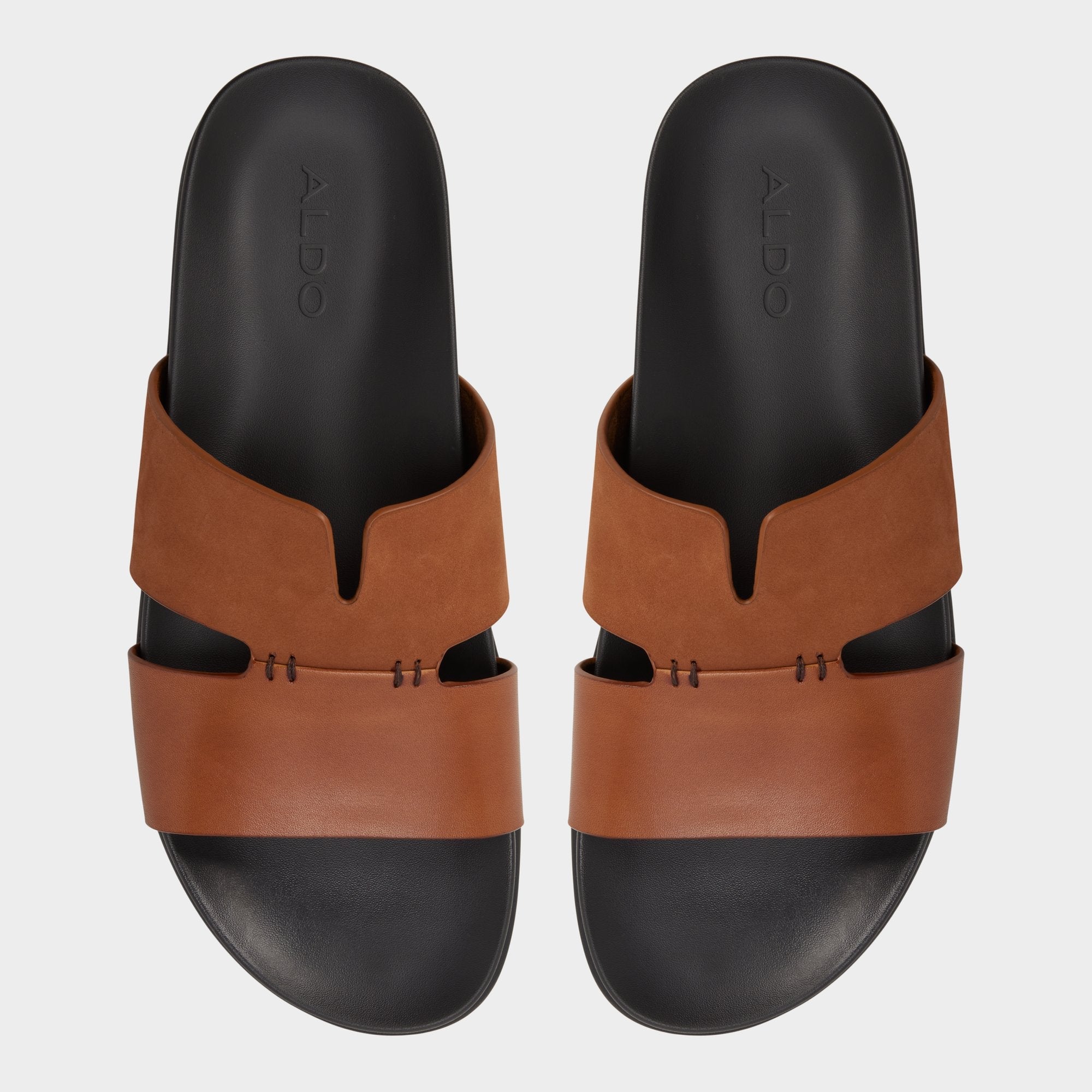 Cognac Marcelo in Cognac - Slide sandal | Aldo