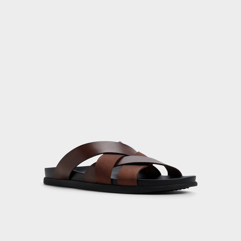 Dark brown Florian in Dark Brown - Slide sandal | Aldo