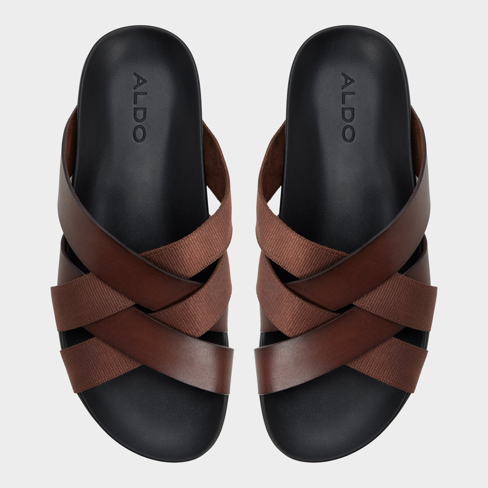 Dark brown Florian in Dark Brown - Slide sandal | Aldo
