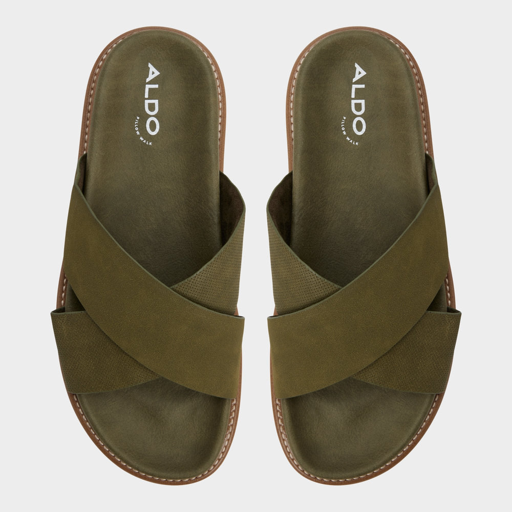 Olive Marrin in Olive - Slide sandal | Aldo