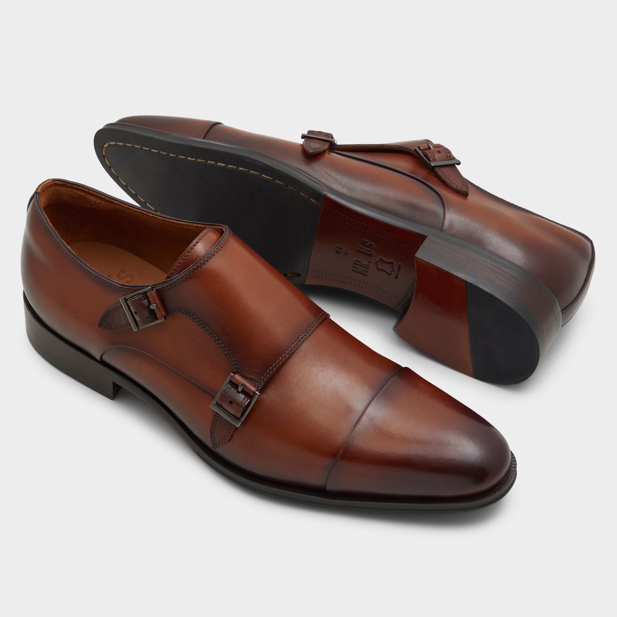 Cognac Axwell Cognac Men's Dress Shoes - Monkstrap loafer | Aldo