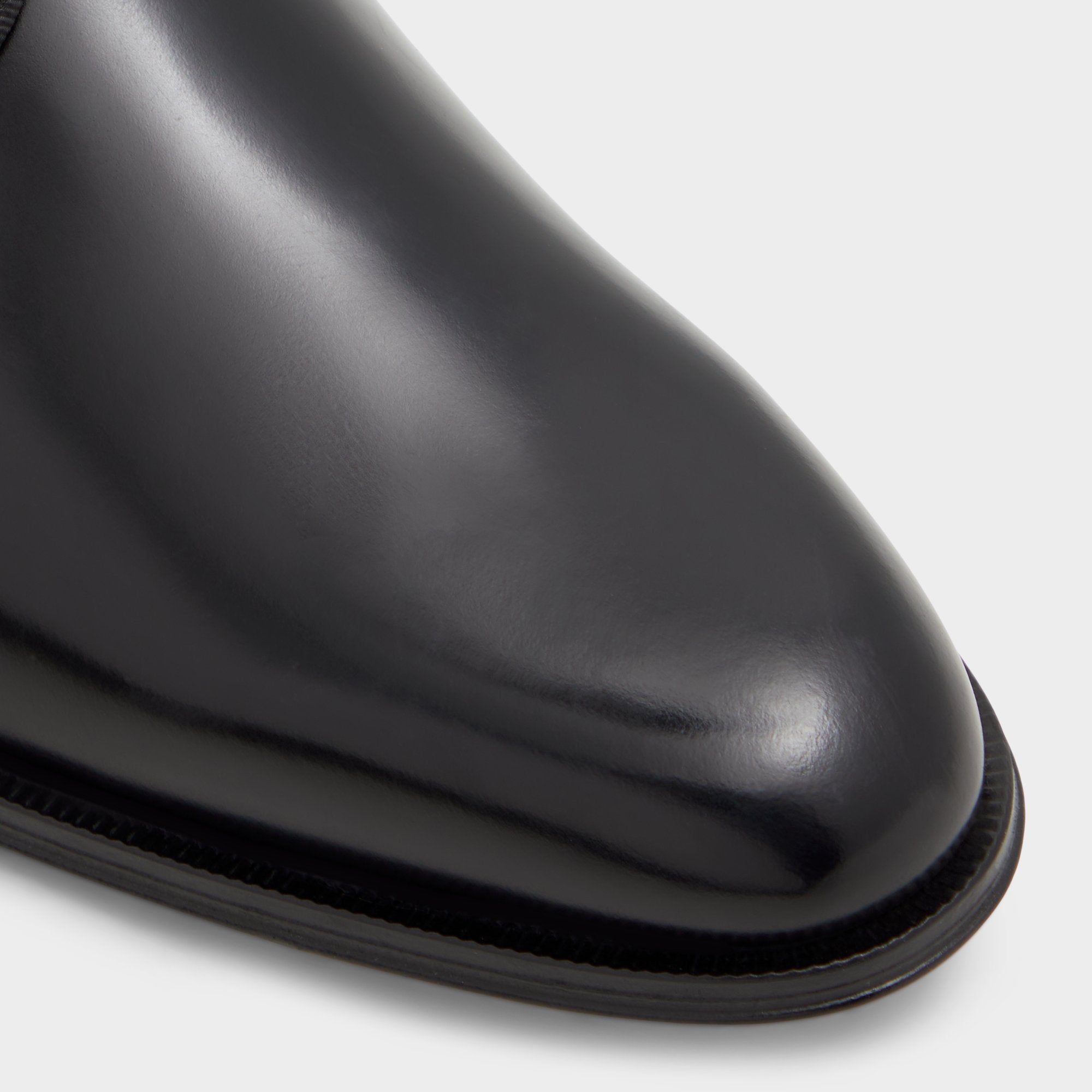 Black Halbart Black Leather Embossed Men's Oxfords & Lace-ups - Oxford shoe | Aldo