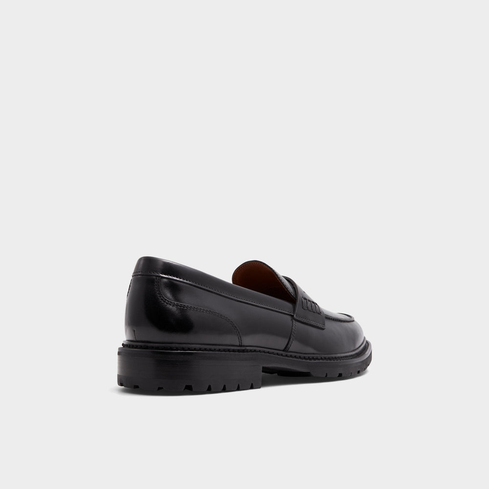 Black Aleris Black Men's Dress Shoes - Loafer, Lug sole | Aldo