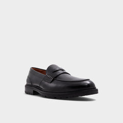 Black Aleris Black Men's Dress Shoes - Loafer, Lug sole | Aldo