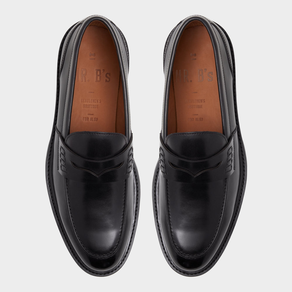 Black Aleris Black Men's Dress Shoes - Loafer, Lug sole | Aldo
