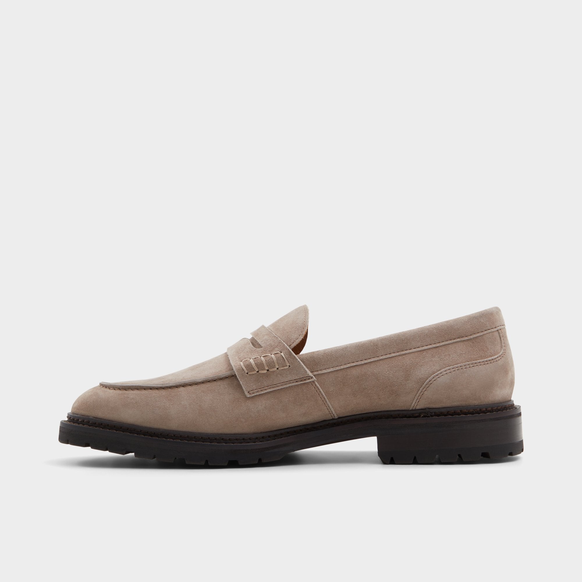 Brown Aleris Brown Men's Dress Shoes - Loafer, Lug sole | Aldo