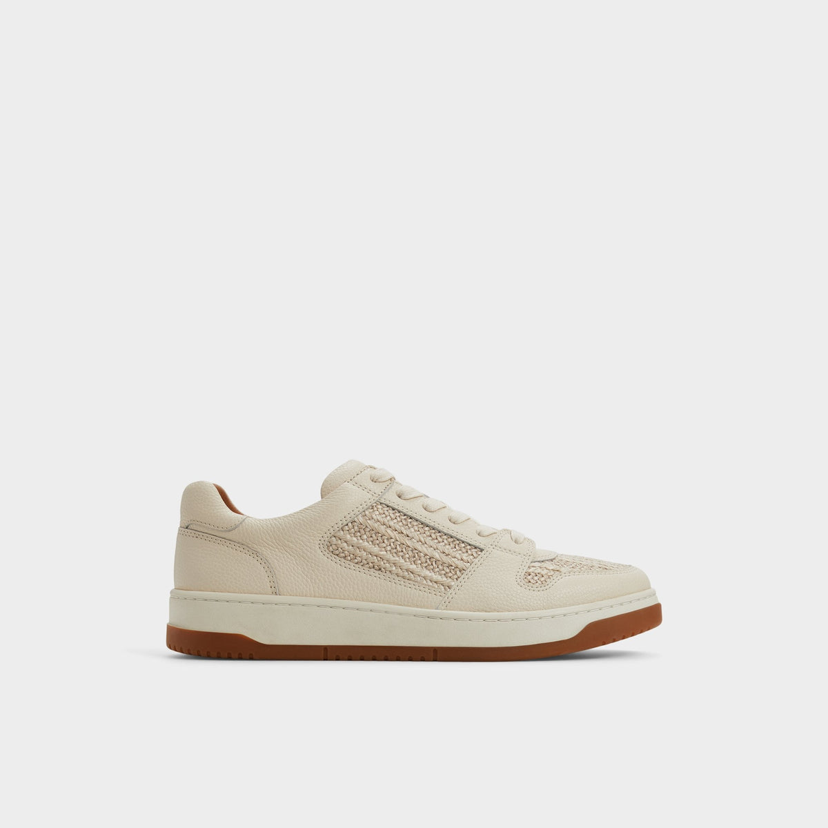 White Ludlow White Leather Mixed Material Men's Low top - Low top sneaker | Aldo