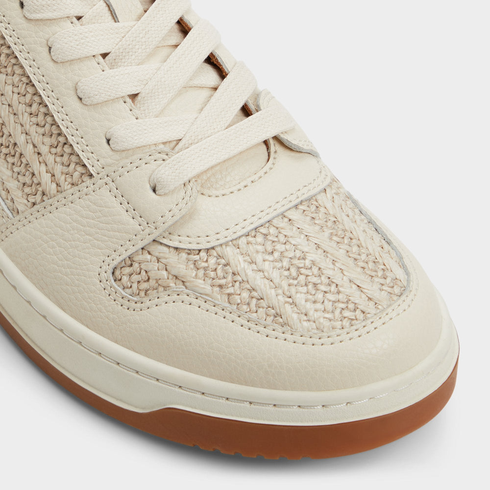 White Ludlow White Leather Mixed Material Men's Low top - Low top sneaker | Aldo