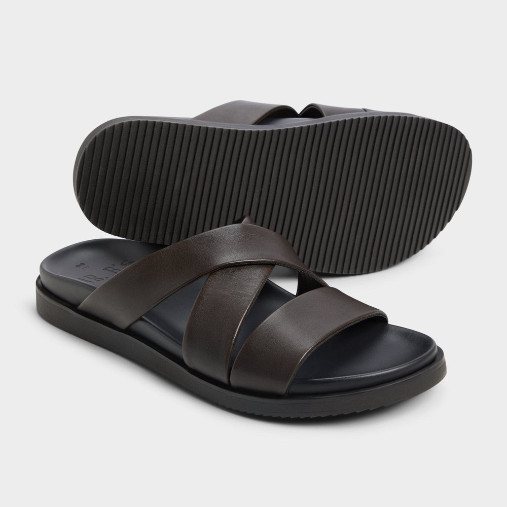 Dark Brown Kairo Dark Brown Men's Sandals & Slides - Slide sandal | Aldo