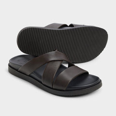Dark Brown Kairo Dark Brown Men's Sandals & Slides - Slide sandal | Aldo