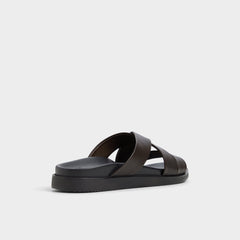 Dark Brown Kairo Dark Brown Men's Sandals & Slides - Slide sandal | Aldo