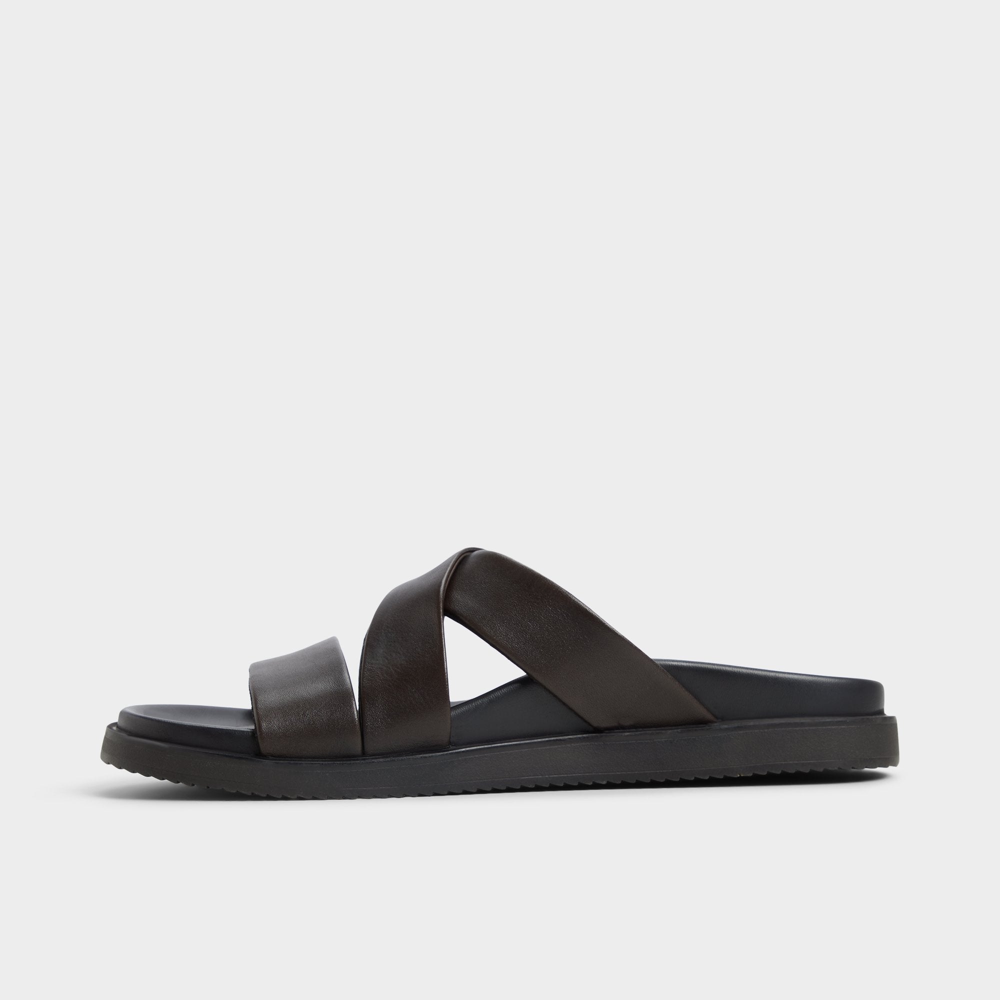 Dark Brown Kairo Dark Brown Men's Sandals & Slides - Slide sandal | Aldo