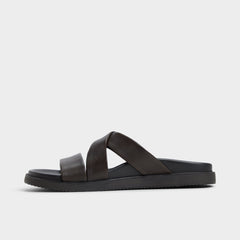 Dark Brown Kairo Dark Brown Men's Sandals & Slides - Slide sandal | Aldo