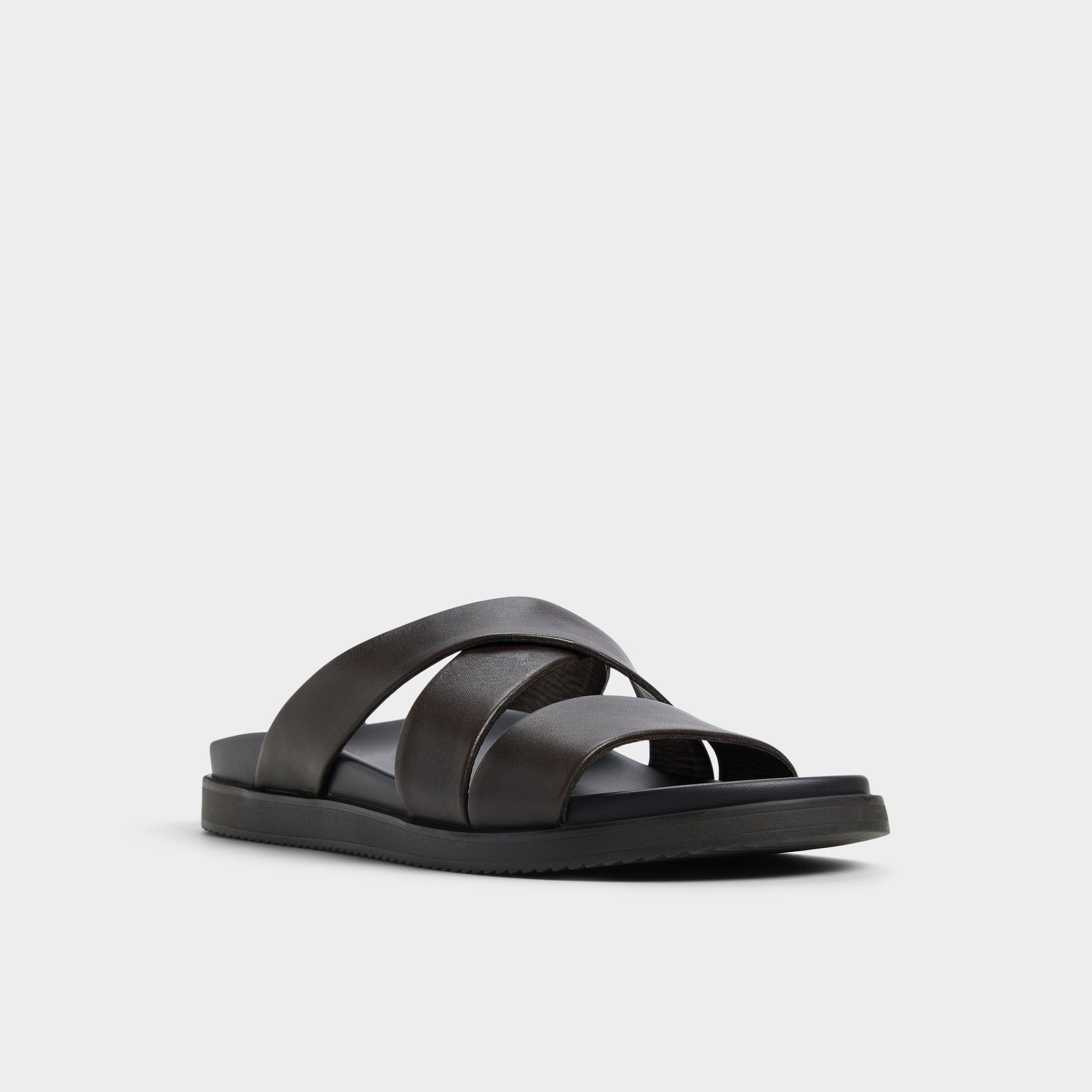 Dark Brown Kairo Dark Brown Men's Sandals & Slides - Slide sandal | Aldo