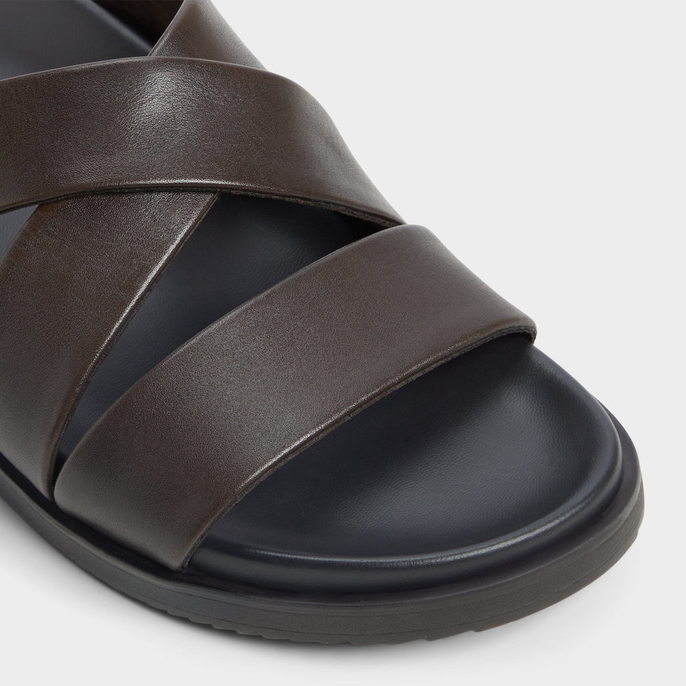 Dark Brown Kairo Dark Brown Men's Sandals & Slides - Slide sandal | Aldo