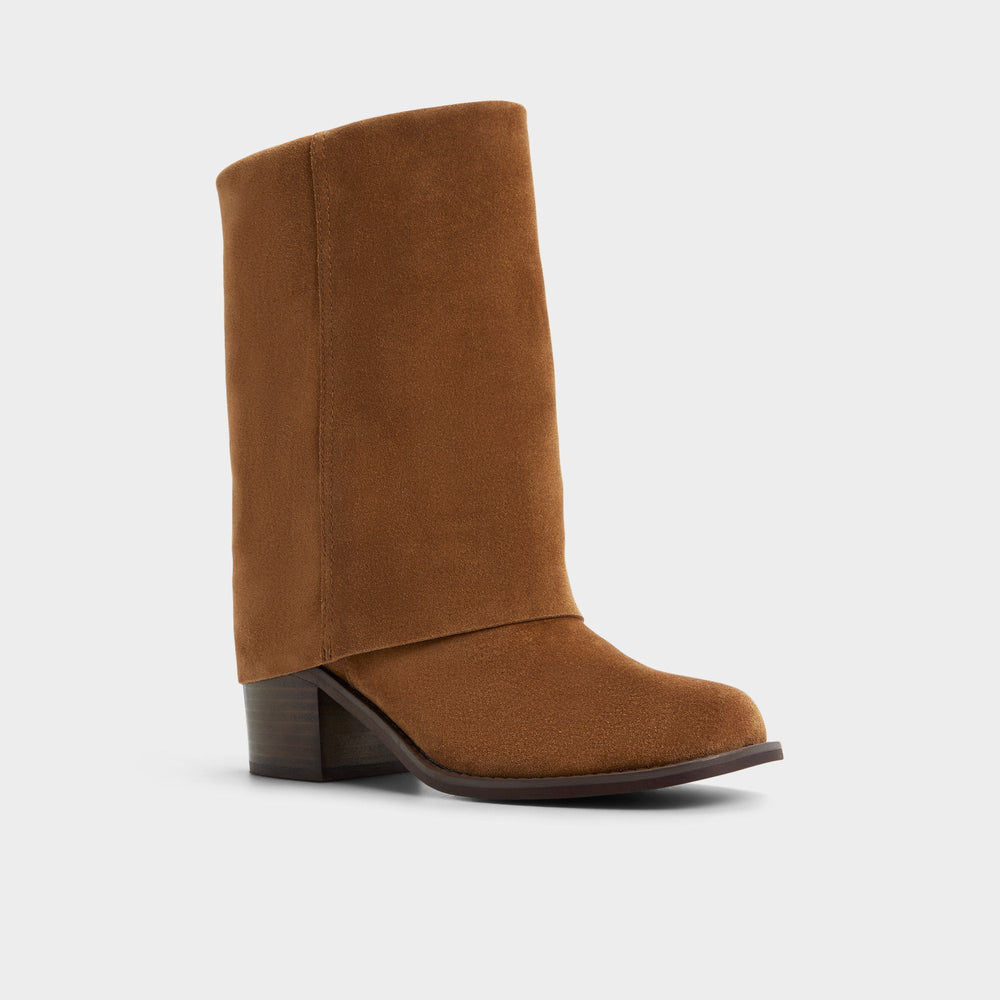 Medium brown Nolya in Medium Brown - Ankle boot, Block heel | Aldo