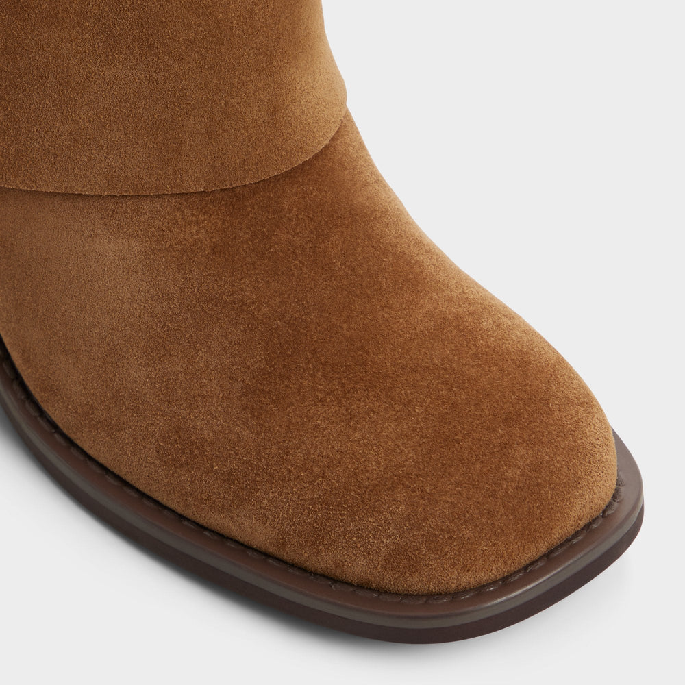 Medium brown Nolya in Medium Brown - Ankle boot, Block heel | Aldo