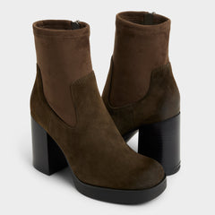 Dark brown Seraphica in Dark Brown 14116582 - Ankle boot, Platform | Aldo