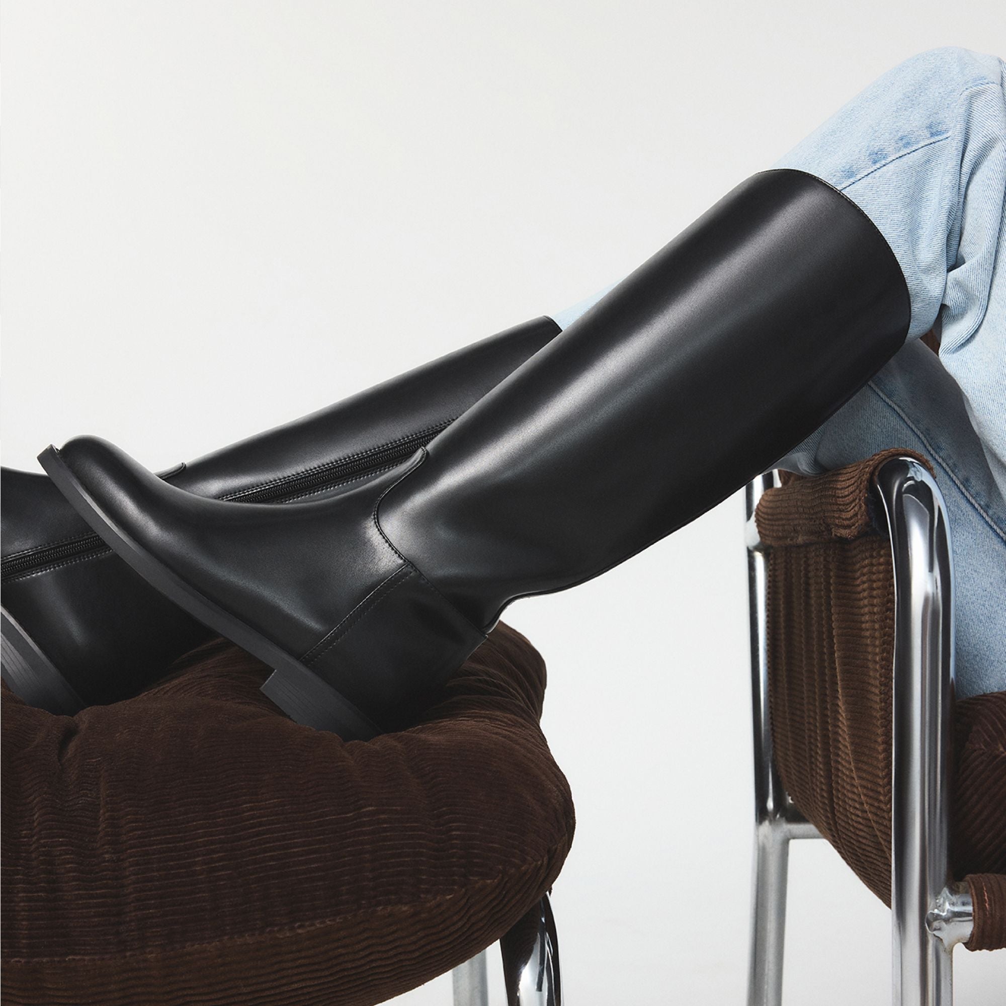 Black Charley in Black - Knee-high boot, Cup sole | Aldo