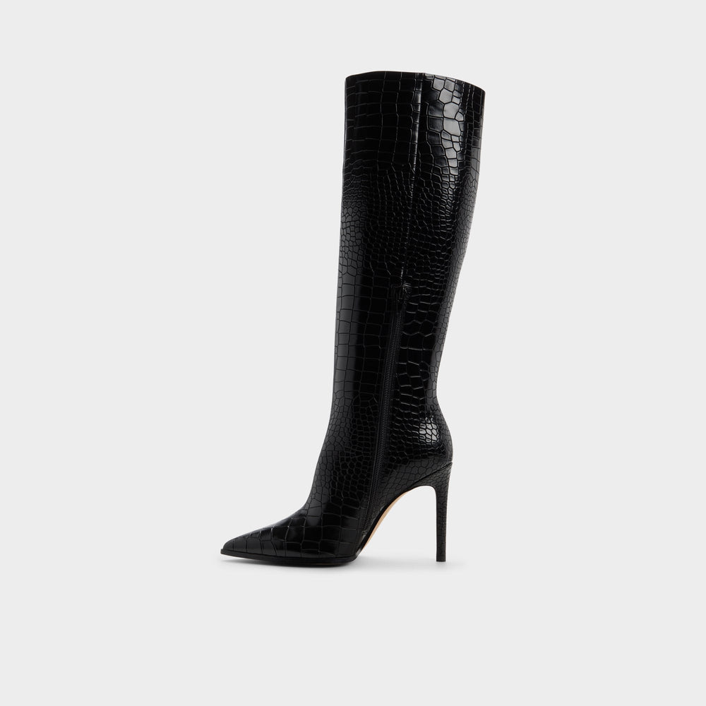 Black Alabrenda - Knee-high boot, Stiletto heel | Aldo