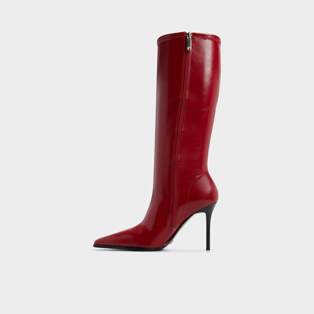 Medium red Re in Emily Medium Red - Knee-high boot, Stiletto heel | Aldo
