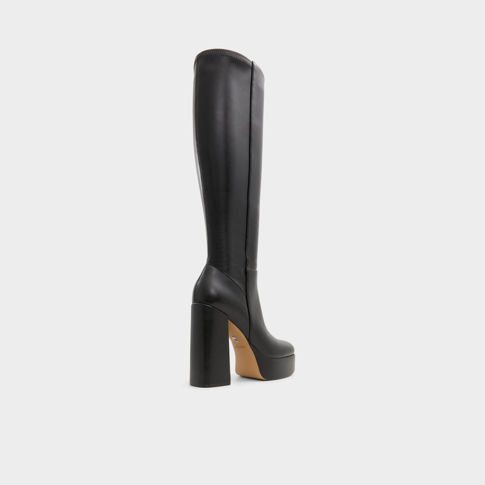 Black Albie Black Women's Tall Boots - Knee-high boot, Platform | Aldo