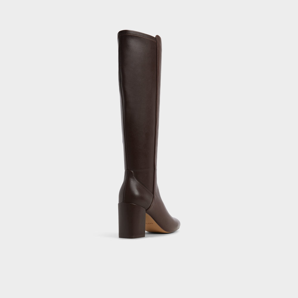 Brown overflow Satori Brown Overflow Women's Tall Boots - Knee-high boot, Block heel | Aldo