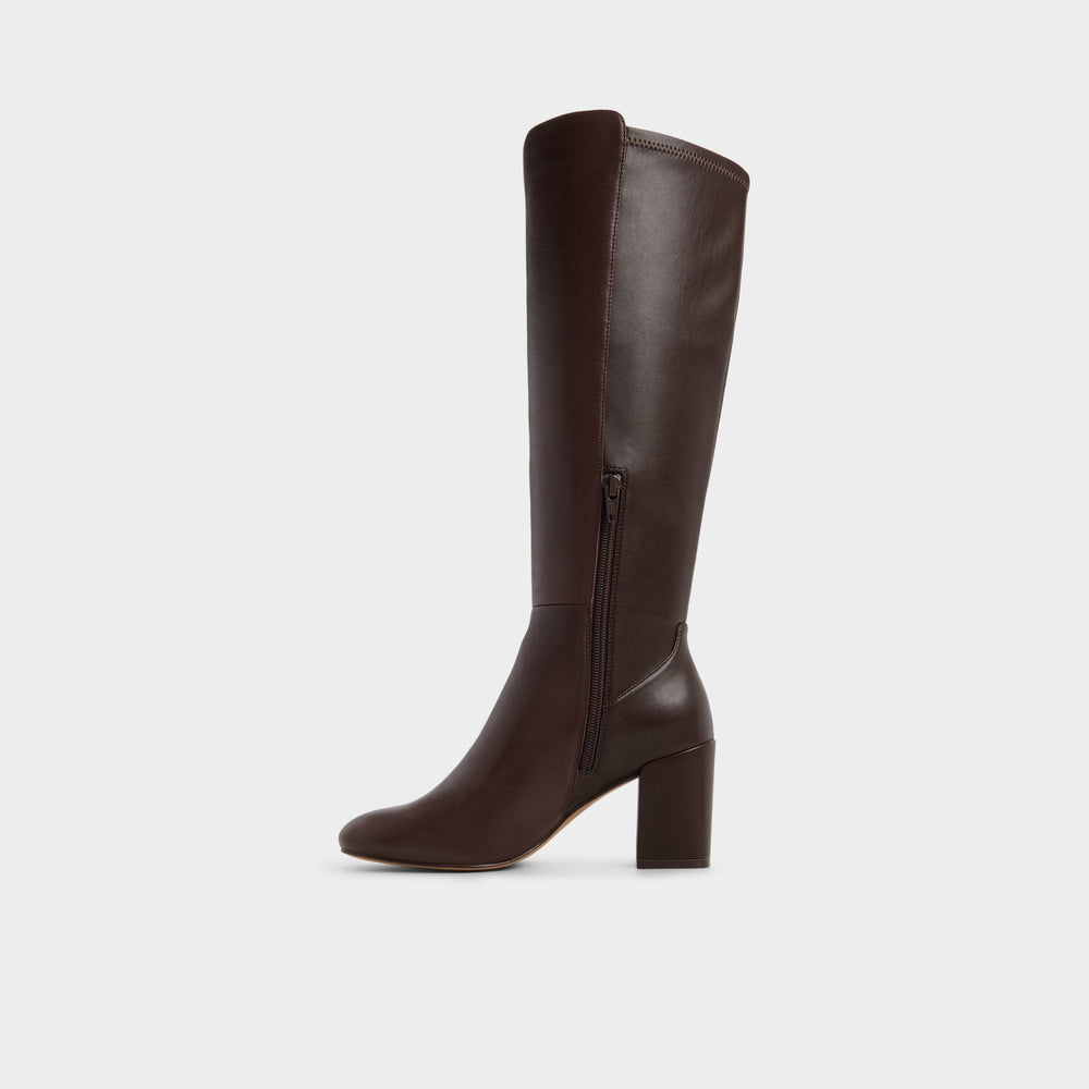 Brown overflow Satori Brown Overflow Women's Tall Boots - Knee-high boot, Block heel | Aldo