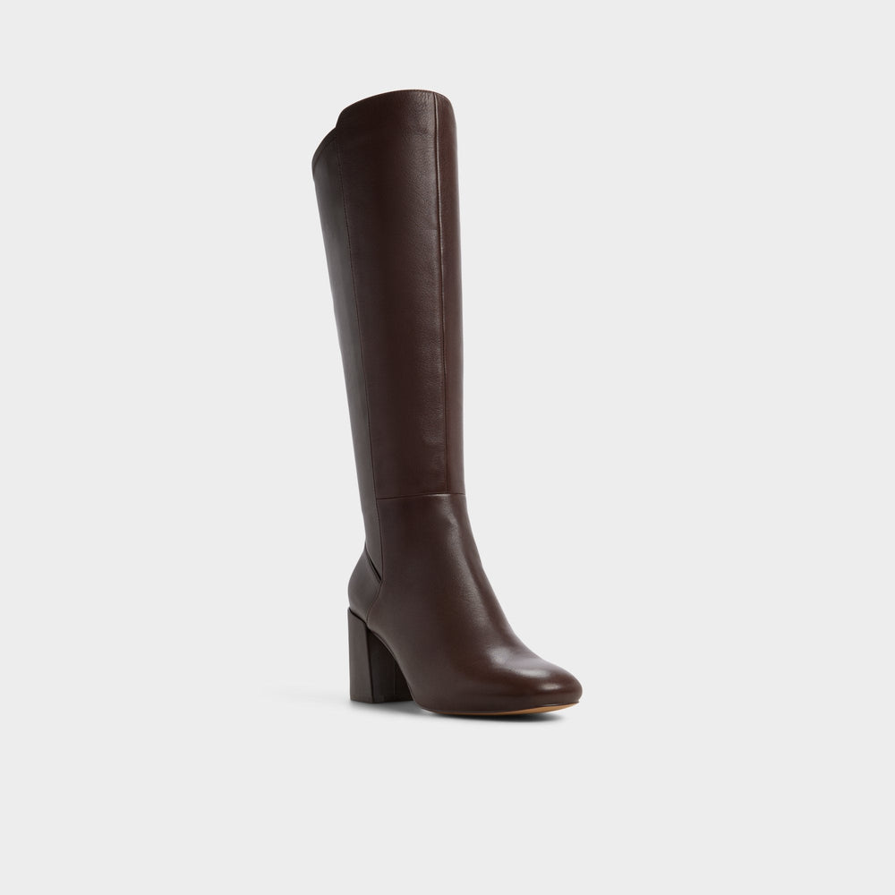Brown overflow Satori Brown Overflow Women's Tall Boots - Knee-high boot, Block heel | Aldo