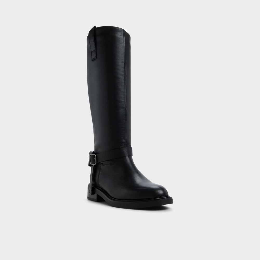Black Philippa in Black - Riding boot, Block heel | Aldo
