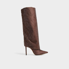 Dark brown Livydalia in Dark Brown - Knee-high boot, Stiletto heel | Aldo