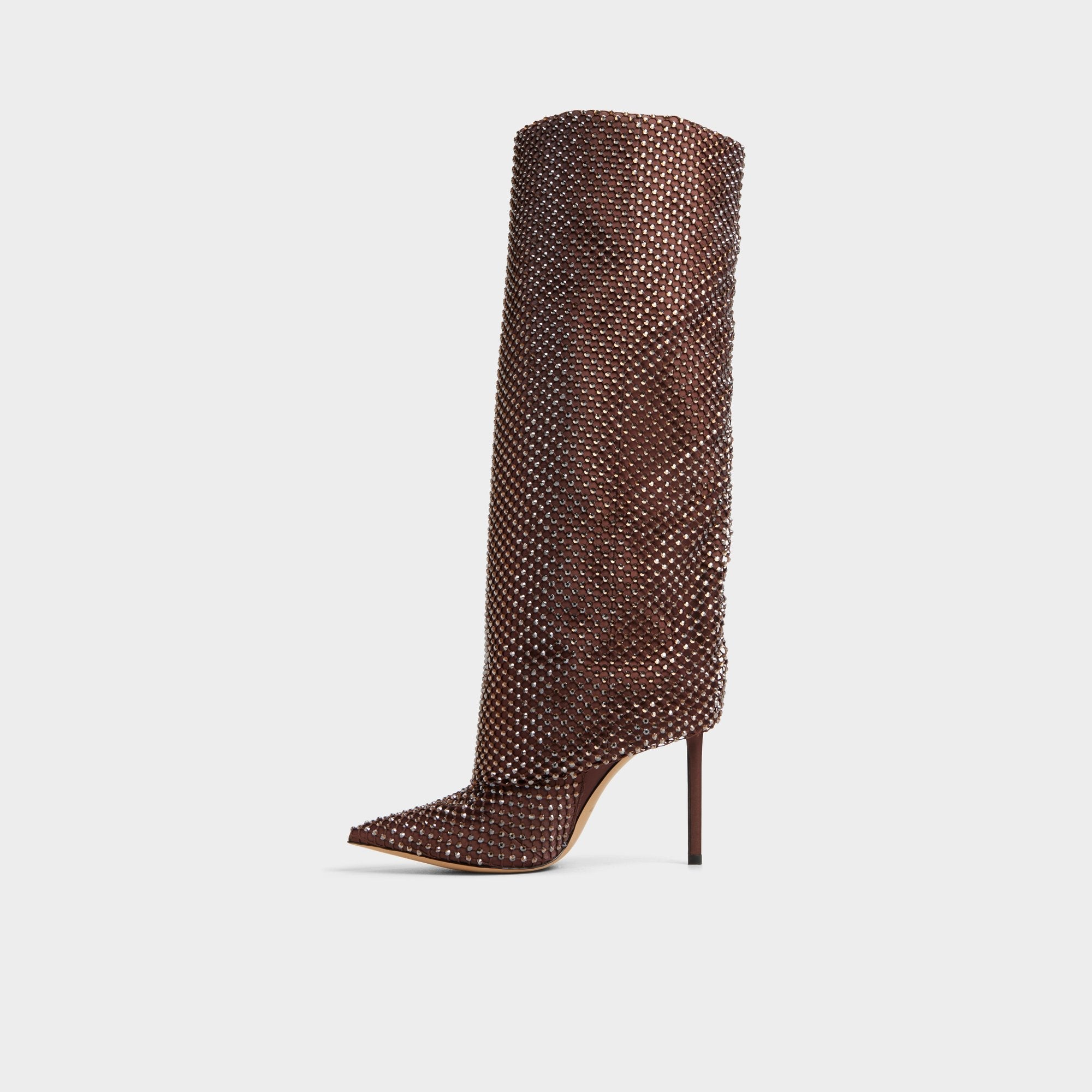 Dark brown Livydalia in Dark Brown - Knee-high boot, Stiletto heel | Aldo
