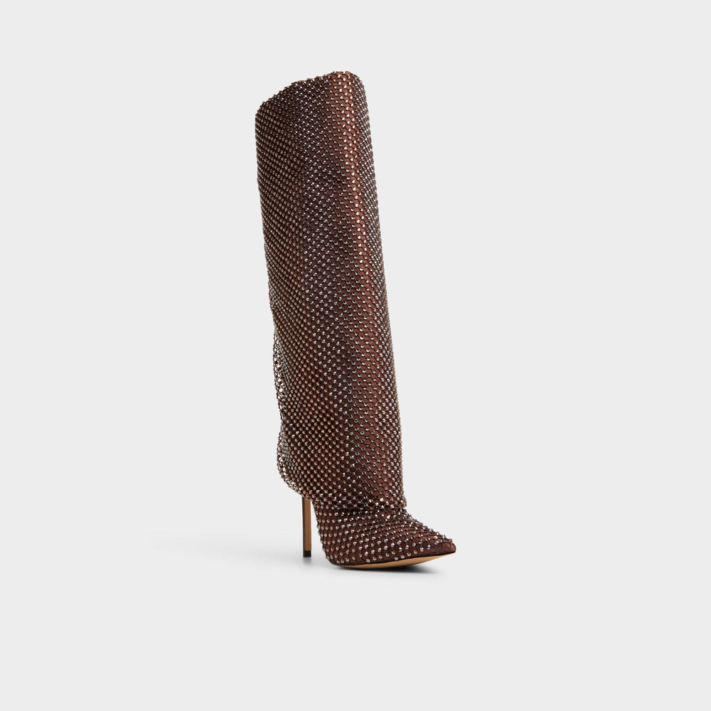 Dark brown Livydalia in Dark Brown - Knee-high boot, Stiletto heel | Aldo