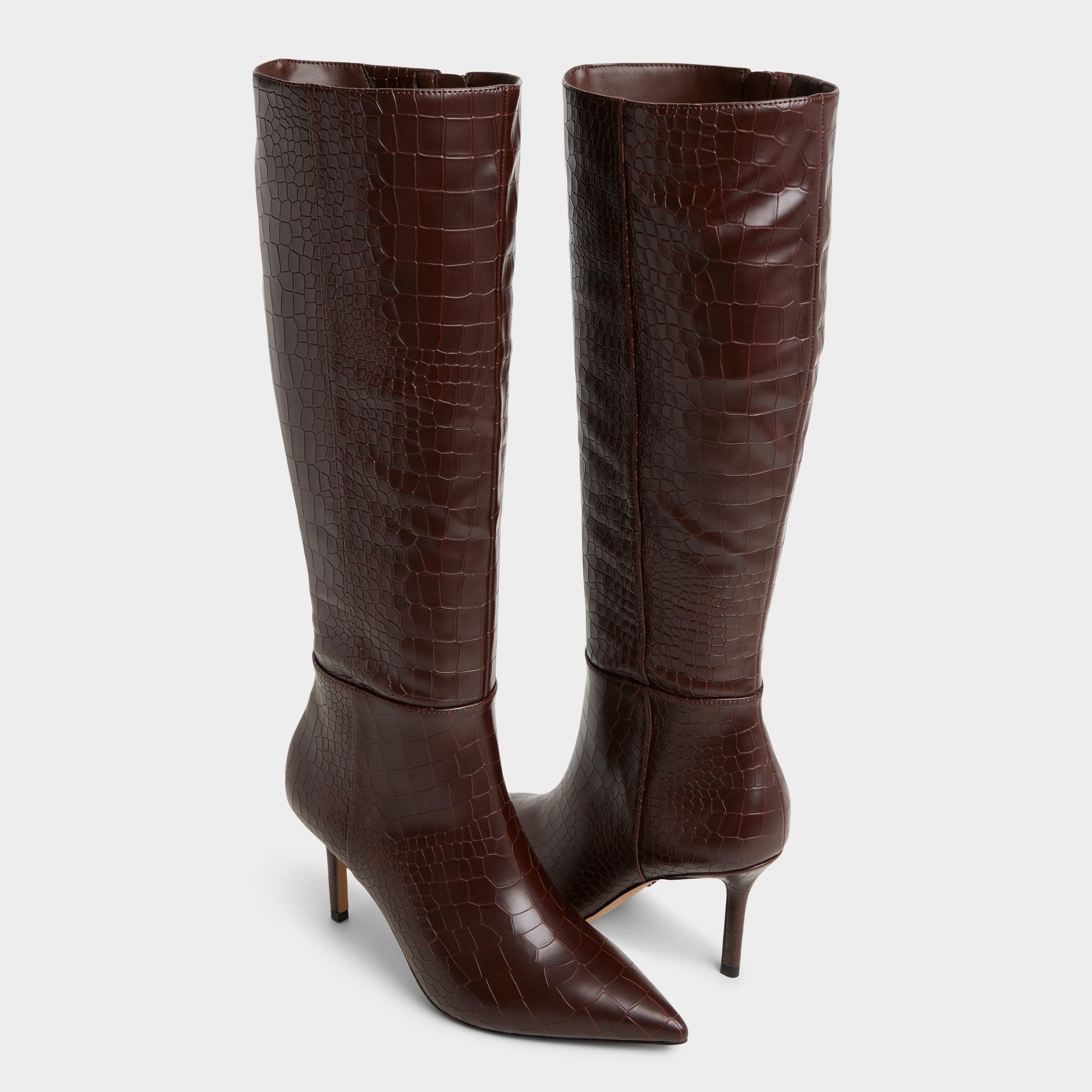 Dark brown Saphiria Dark Brown Women's Tall Boots - Knee-high boot, Stiletto heel | Aldo