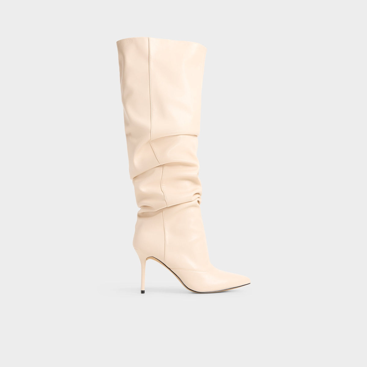 Cream Daroba in Cream - Over-the-knee boot, Stiletto heel | Aldo